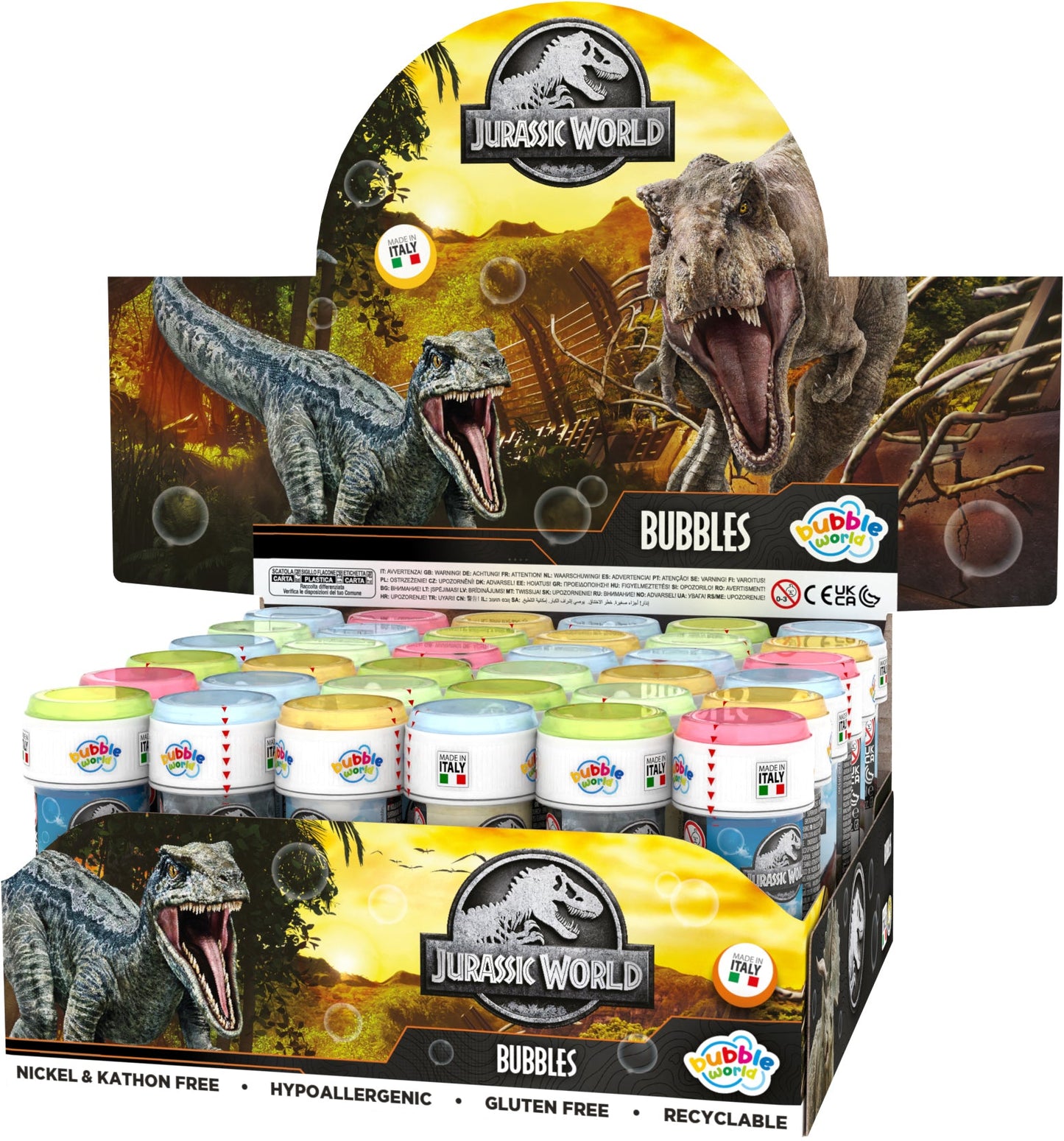 Jurassic World Seifenblasen - Flasche 60 ml