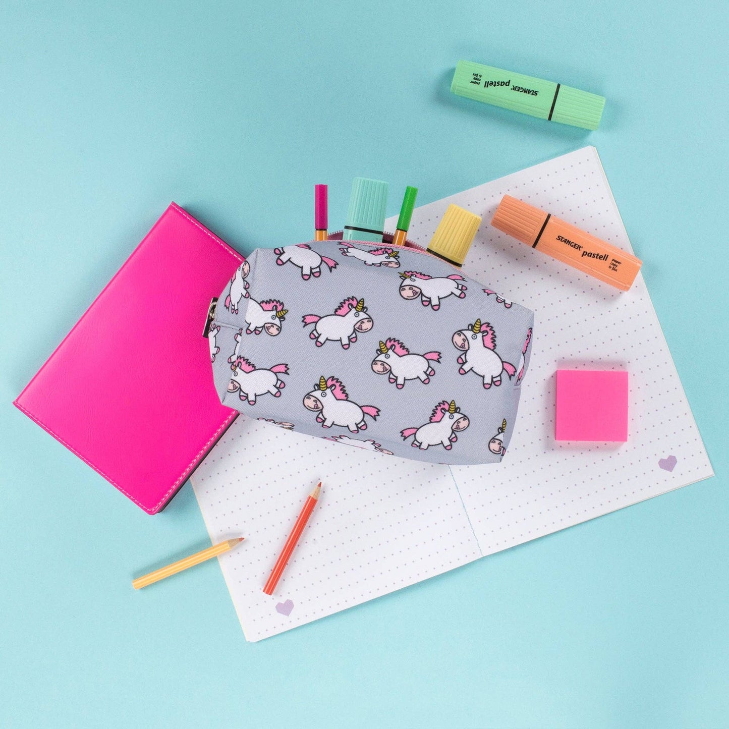 Trousse à crayons / trousse de maquillage Chubby licorne