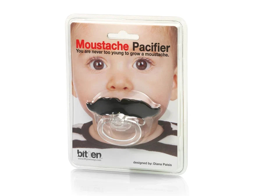 Tétine Moustache Noire