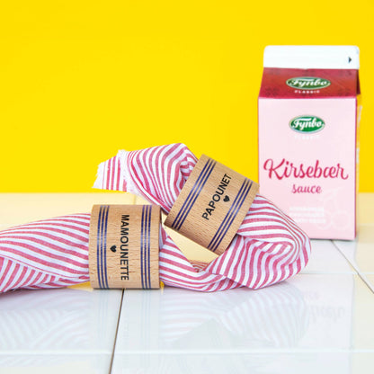 Serviettenringe aus Holz – Familienkollektion