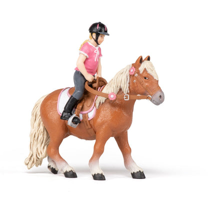 Figurine Poney Shetland avec selle Papo - cheval