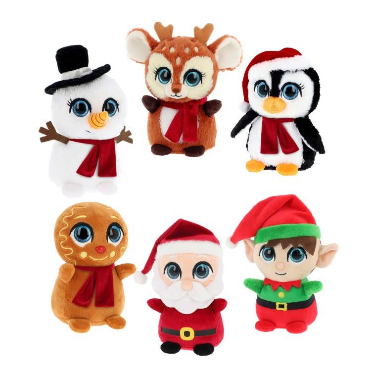 Mini peluches Motsu de Noël 10 cm – 6 modèles