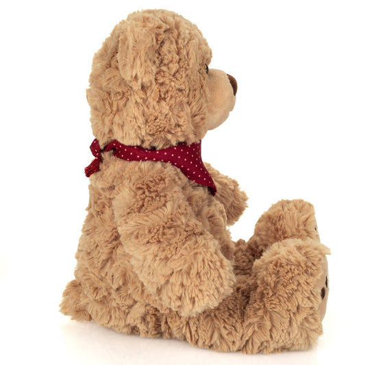 Verfrorener Teddybär mit Schal