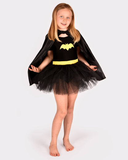 Batgirl Tutu Dress with Cape 110-116 cm 4-6 years