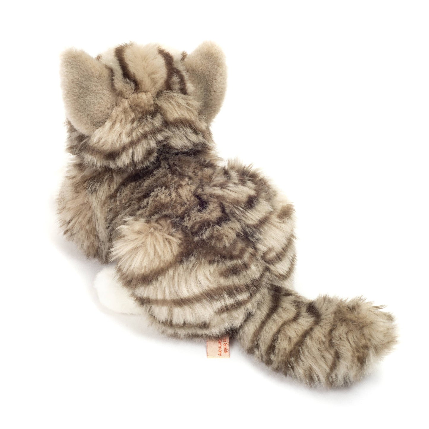 Peluche Chat Couché Gris – 20 cm - Teddy Hermann