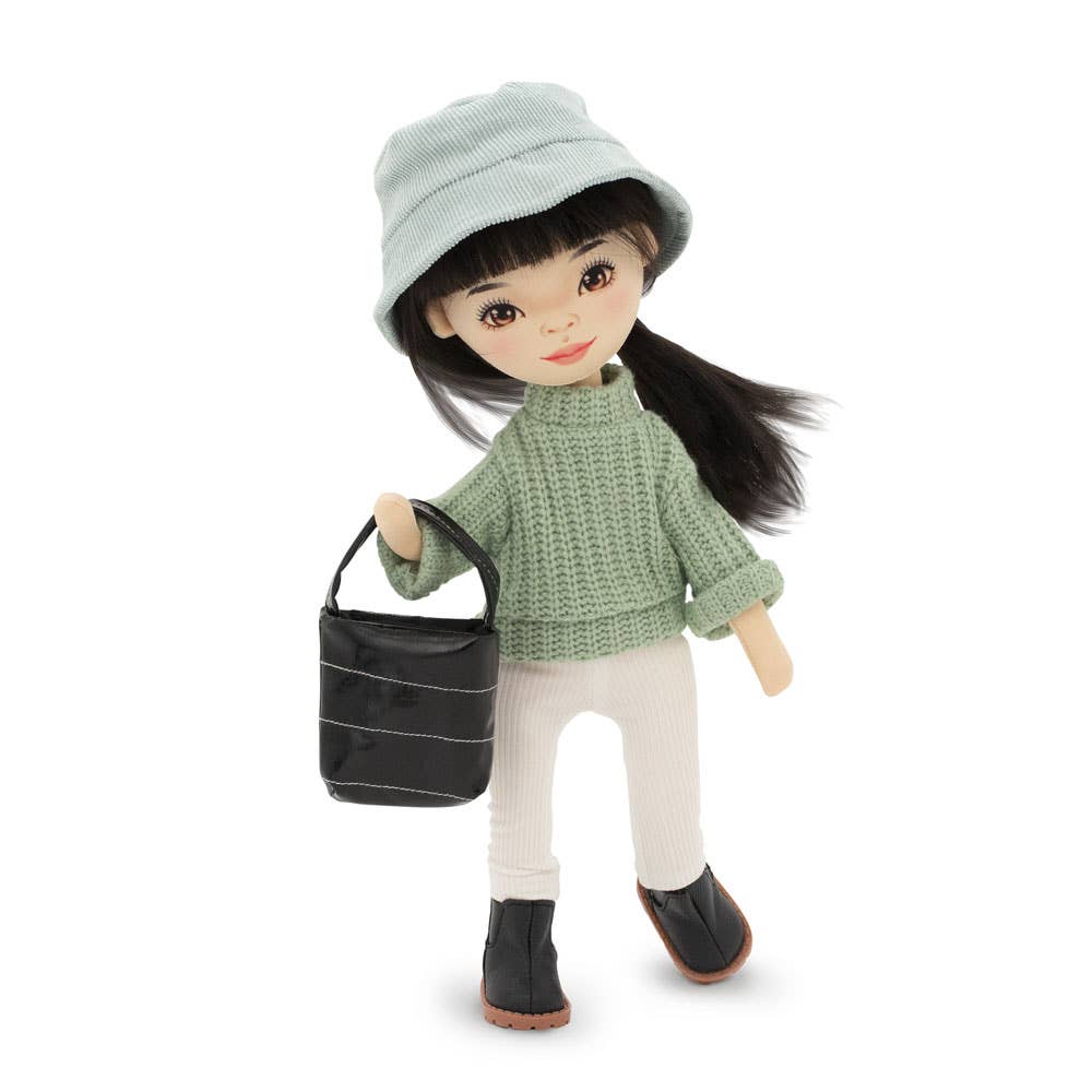 Lilu doll with green sweater, 32 cm