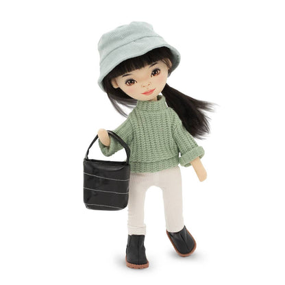 Lilu doll with green sweater, 32 cm