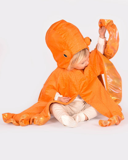 Oktopus-Kostüm Größe 98-104 cm für Kinder von 2 bis 4 Jahren