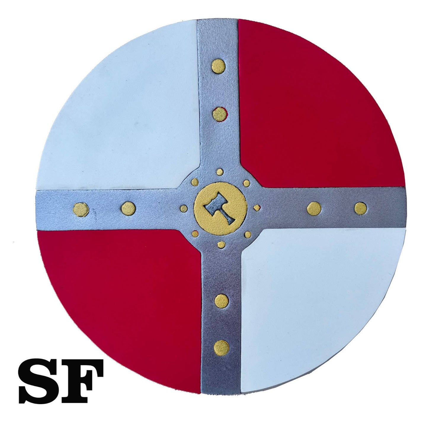 Wikinger Softik Schild Rot/Weiß Thor