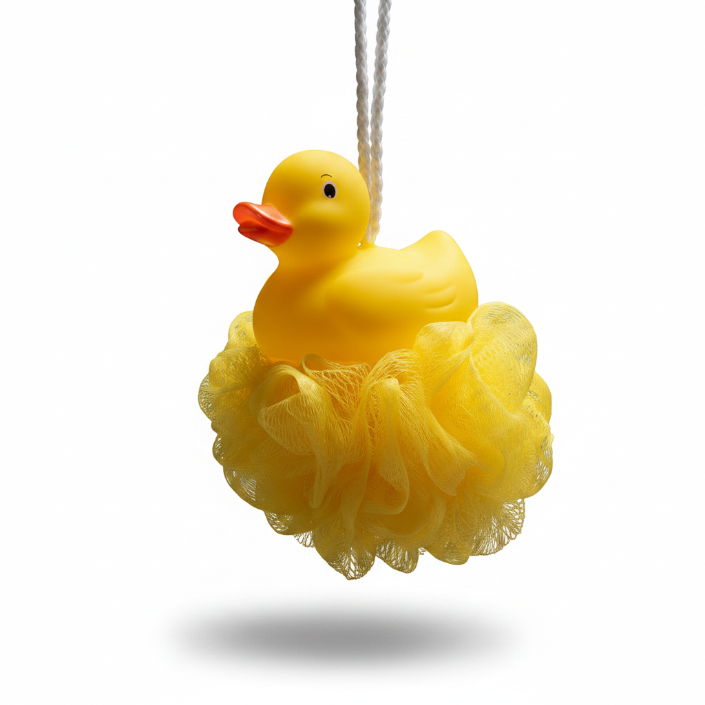 Fleur de douche Canard Jaune