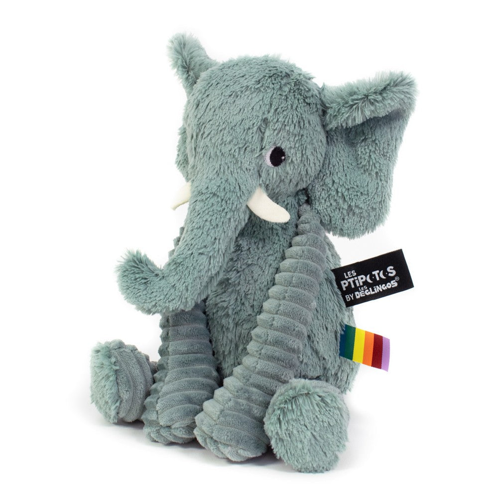 Peluche éléphant Dimoitou vert menthe – Les Ptipotos – vue 3