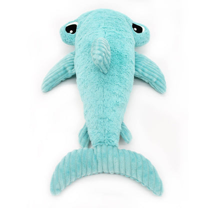 Peluche requin marteau Clou maman et son bébé bleu aqua – Les Ptipotos