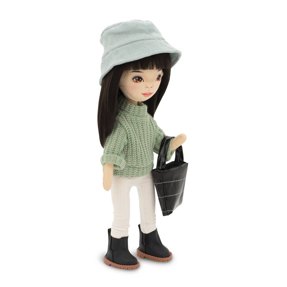 Lilu doll with green sweater, 32 cm