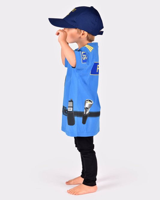 T-Shirt Polizei aus Bio-Baumwolle 110-116 cl 4-6 Jahre