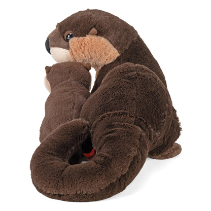 Wild Republic Mom & Baby River Otter Stuffed Animal - 12" Stuffed Animals