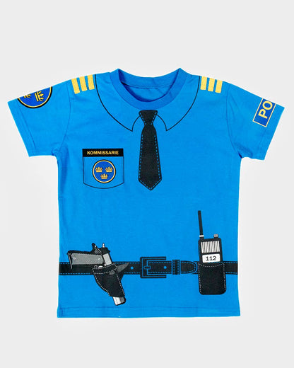 Organic cotton Police t-shirt 98-104 cm 2-4 years