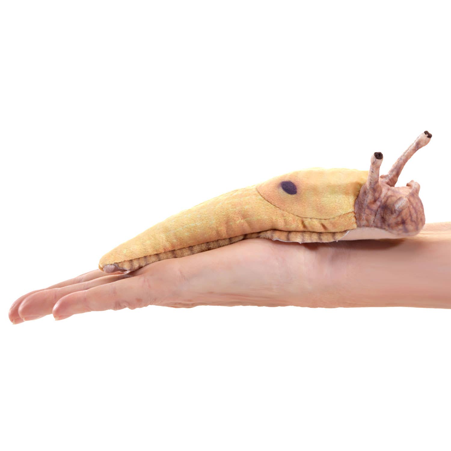 Marionnette à main Mini Banana Slug/Mini Banana Snail 8002 Folkmanis réaliste