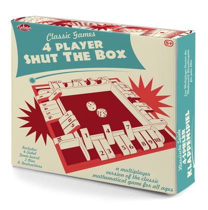 Shut the Box en Bois – 4 Joueurs