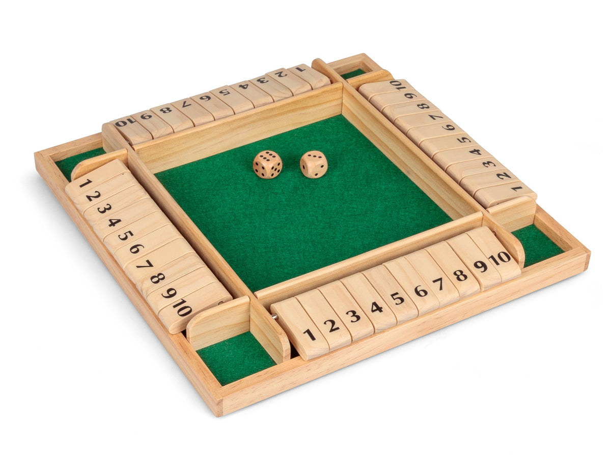 Shut the Box en Bois – 4 Joueurs
