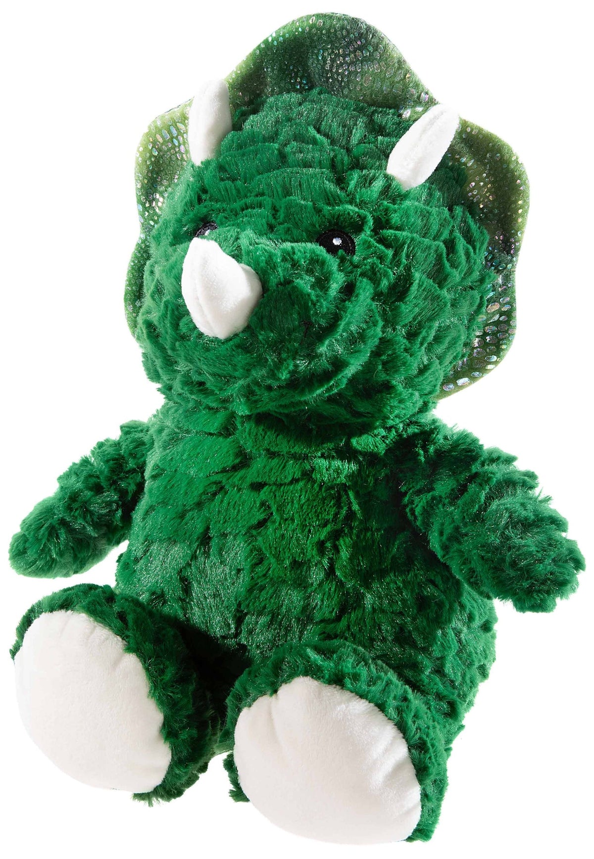 Peluche DINO GRS Dinosaure vert à cornes - 32 cm