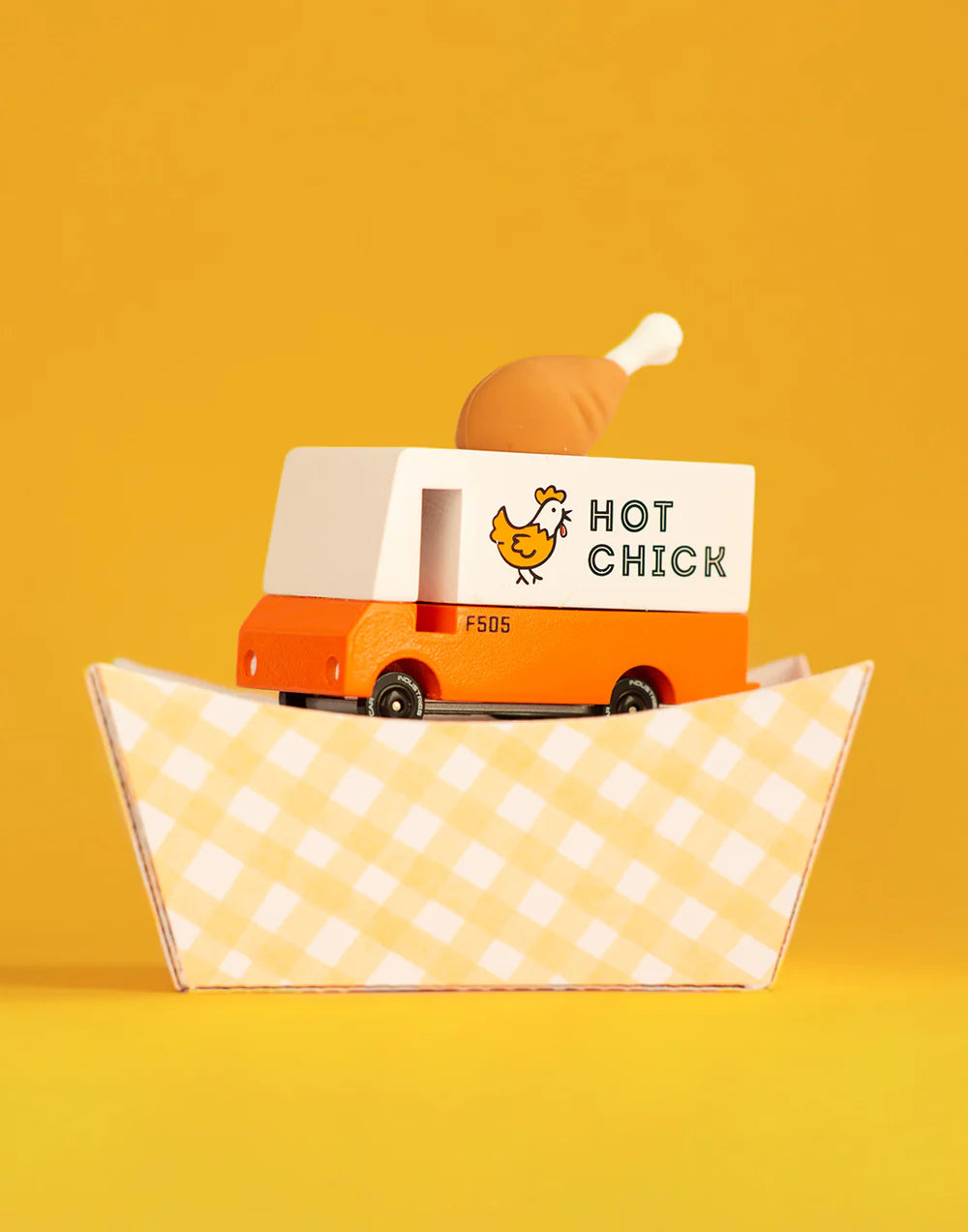 Camionette en Bois Candycar World - Van Poulet Frit / Hot Chick