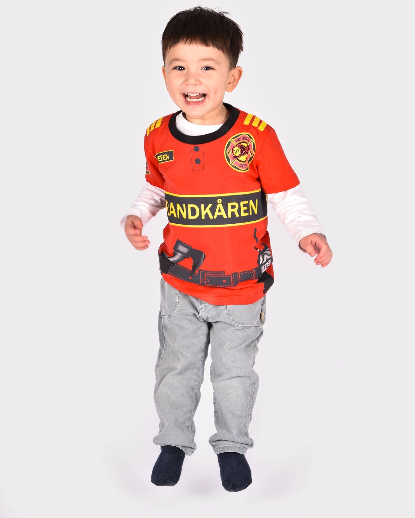 T-Shirt Fire-Fighter aus Bio-Baumwolle 98-104 cm