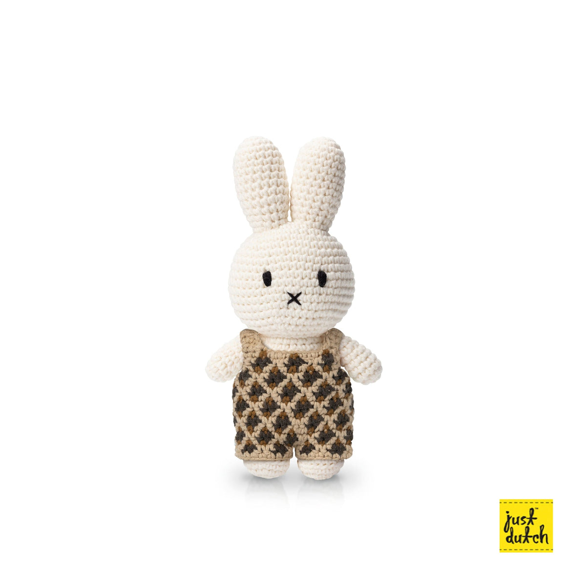 Peluche Miffy en crochet - salopette Jungle