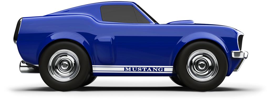Blaues Ford Mustang Auto – Baghera