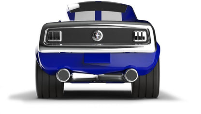 Blaues Ford Mustang Auto – Baghera
