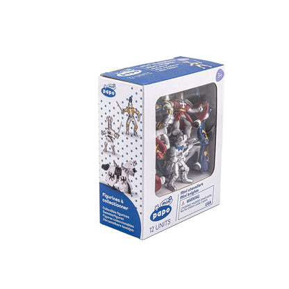 Figurine Mini PLUS Chevaliers, 12 pièces