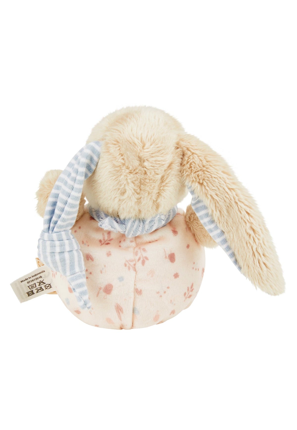 Doudou Lapin Hanni avec hochet et papier crépitant – vue 2