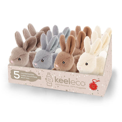 Peluche Keeleco Bunny Pets Lapins 14 cm