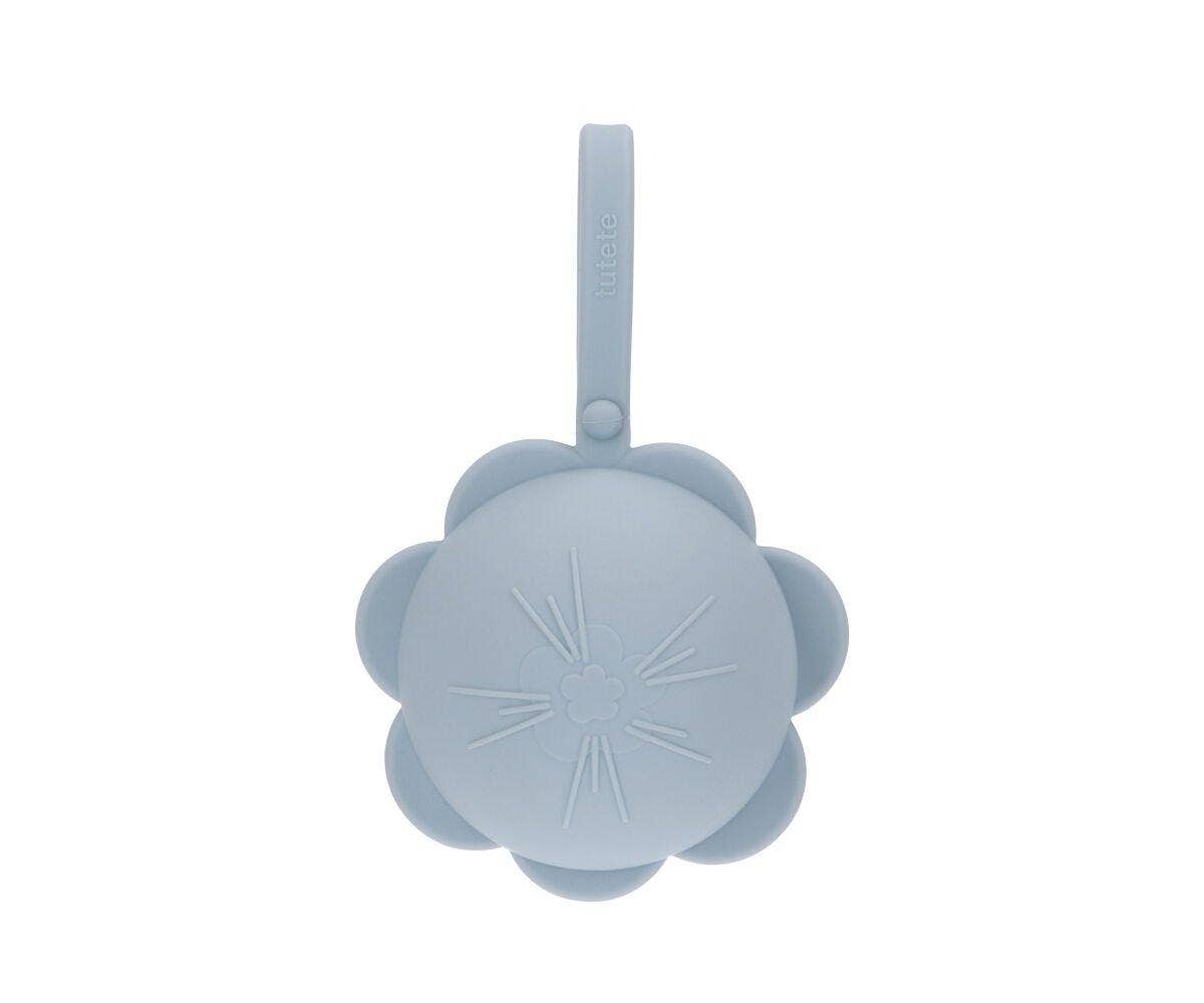 Porte-sucette en silicone Fleur Ciel