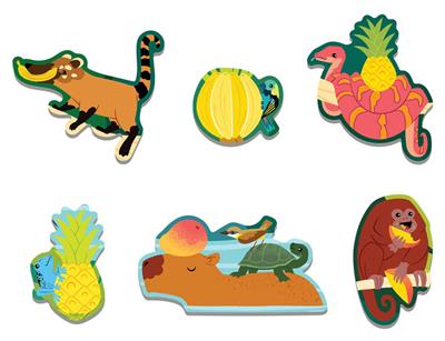 Dschungel-Puzzle 60p