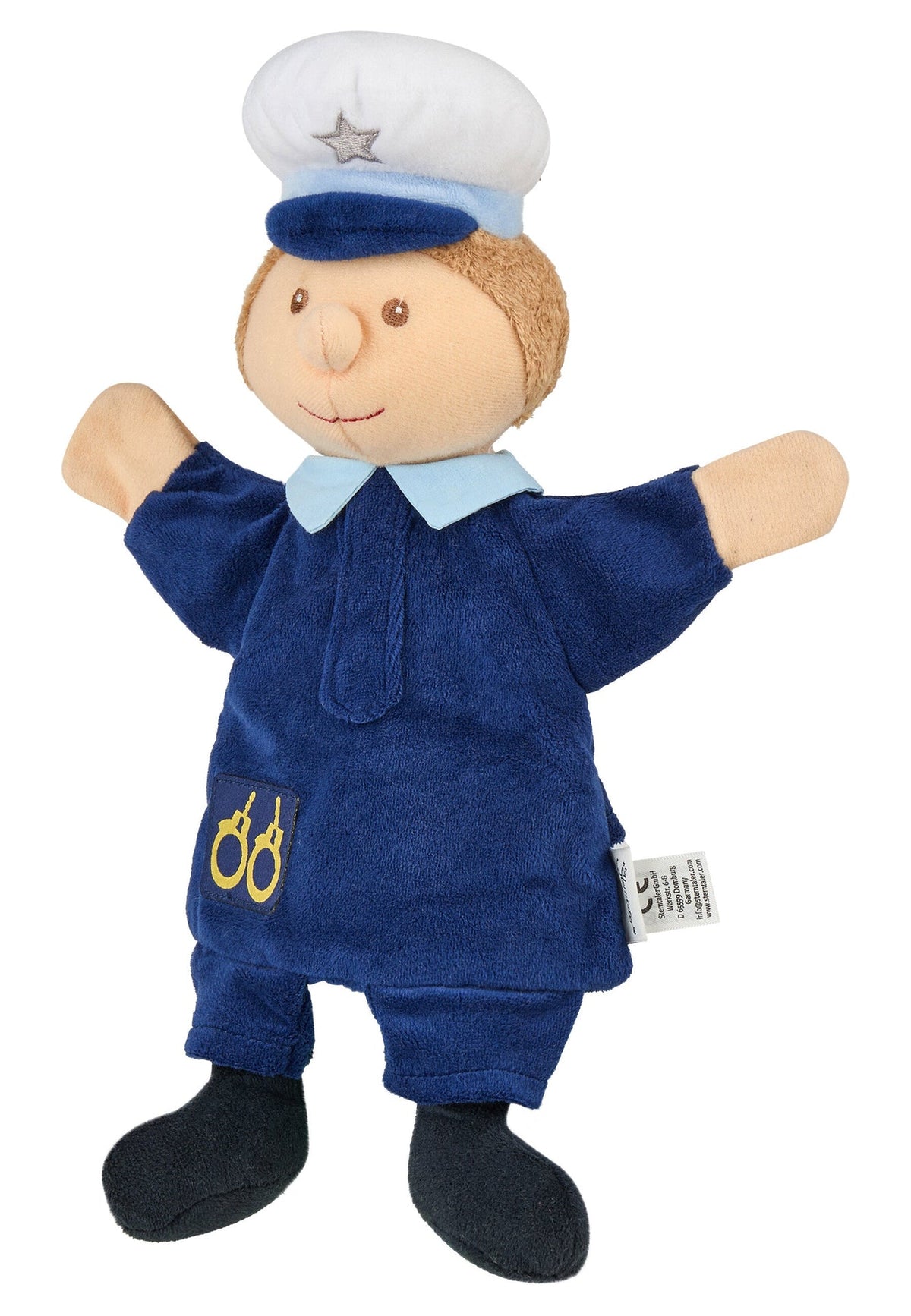 Marionnette à main Policier - 29 cm – vue 5