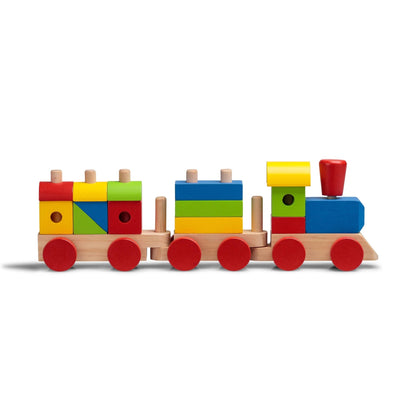 Train en Bois à Empiler et Sons