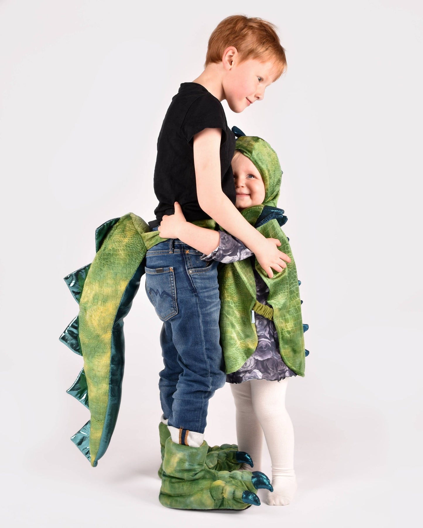Ensemble dinosaure chaussons + queue taille UE 30-34