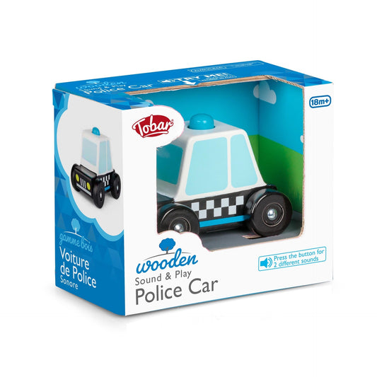 Voiture de Police en Bois – Sound & Play