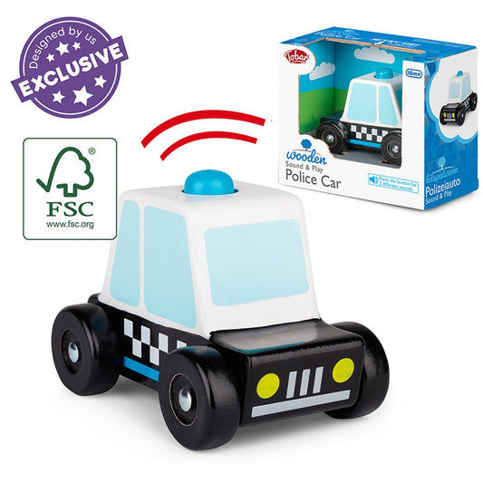 Voiture de Police en Bois – Sound & Play