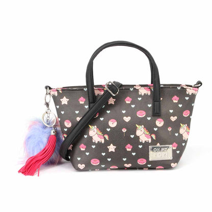 Sac à Main Tote Petit Oh My Pop! « Popnicorn » – Noir