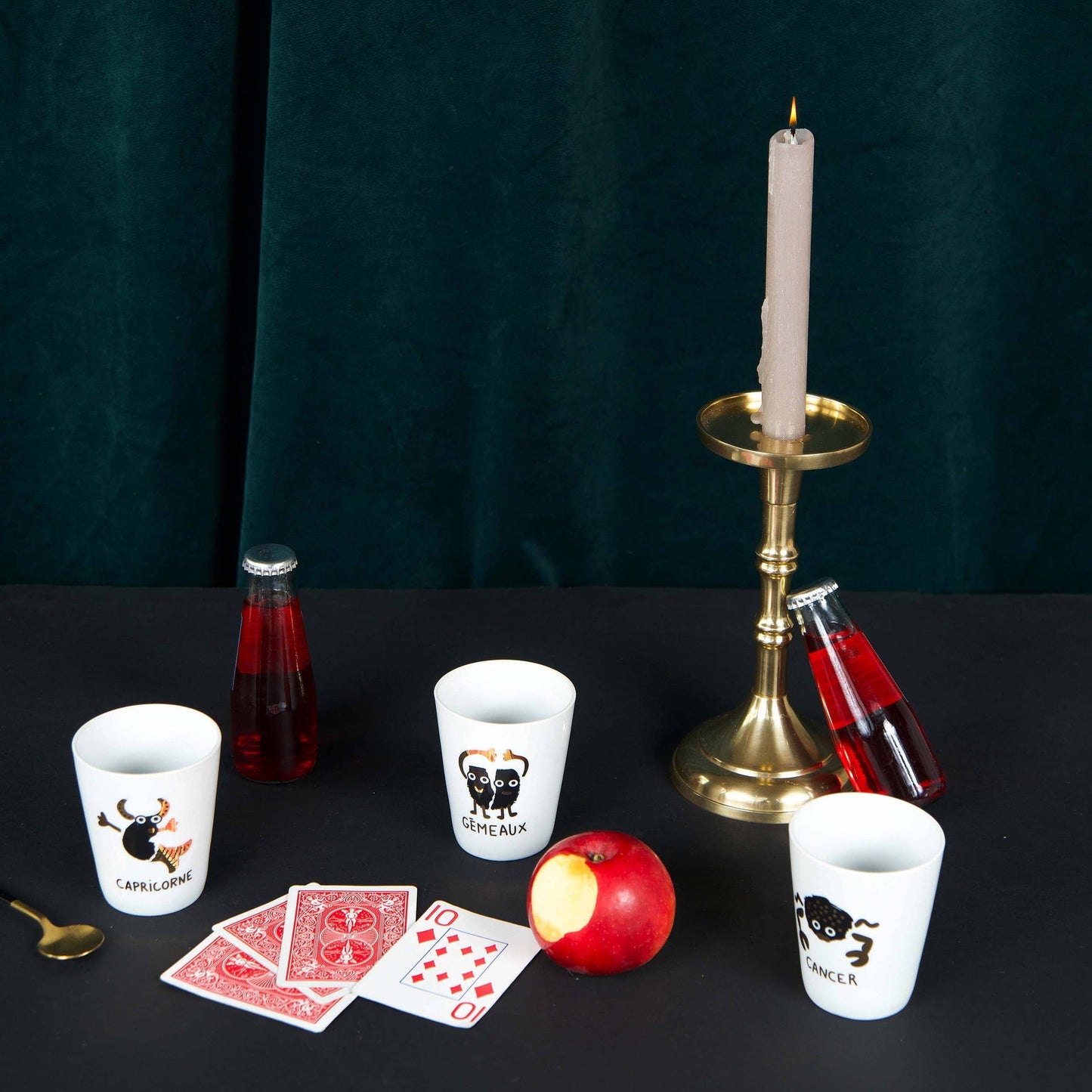 Porcelain mug with zodiac signs