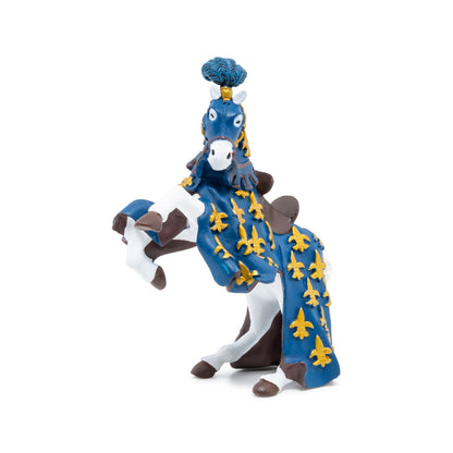 Figurine Cheval du prince Philippe bleu
