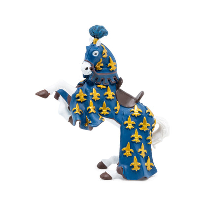 Figurine Cheval du prince Philippe bleu Papo - personnage médiéval