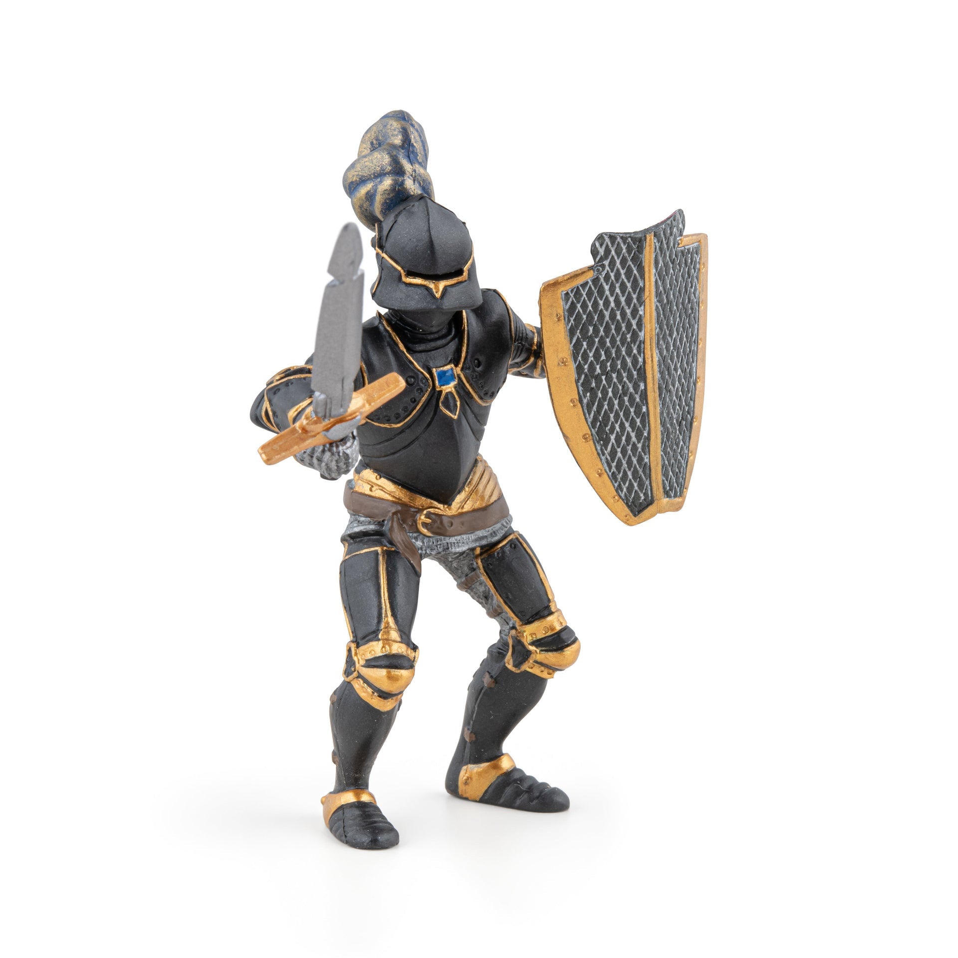 Figurine Chevalier en armure noire Papo - personnage médiéval