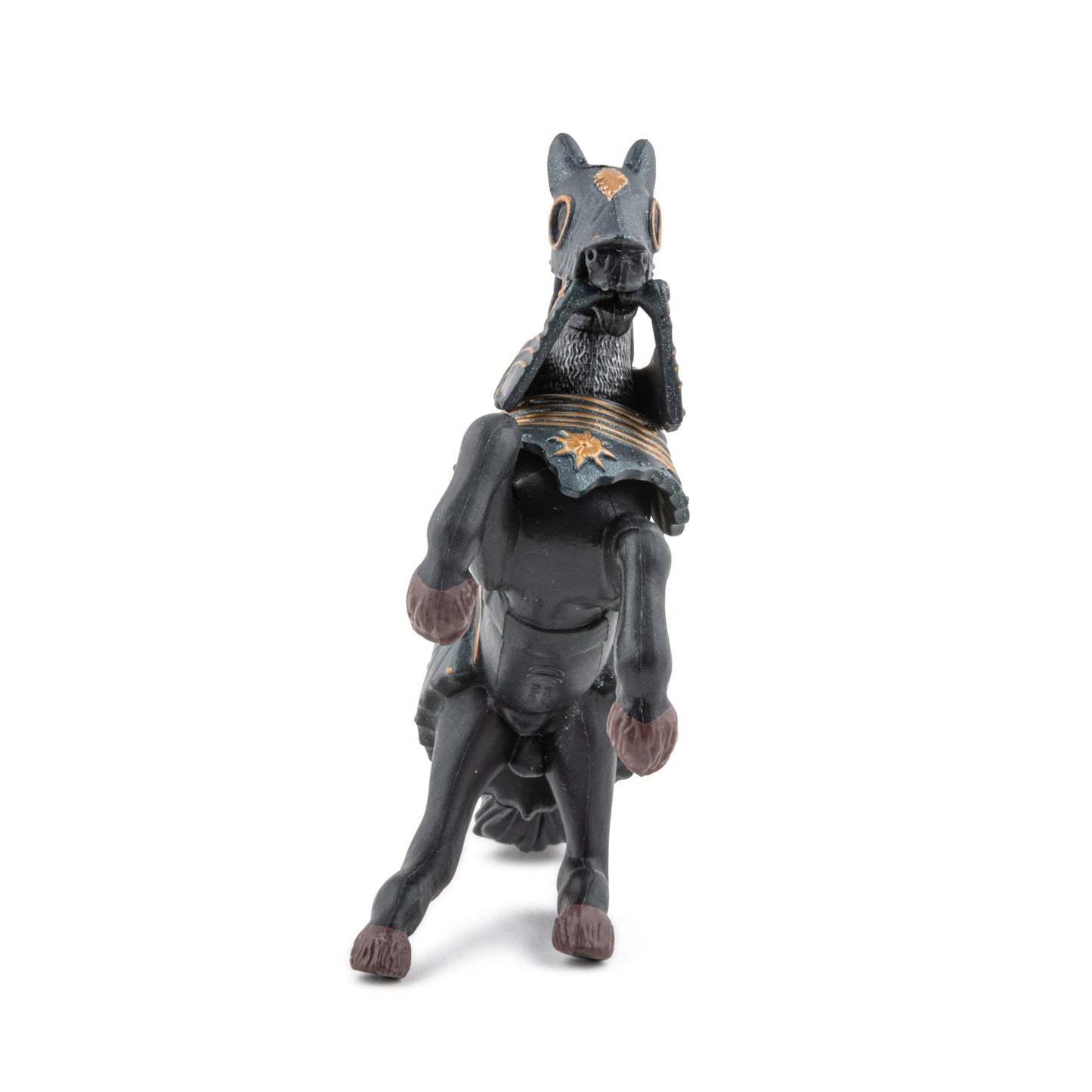 Figurine Cheval en armure noire