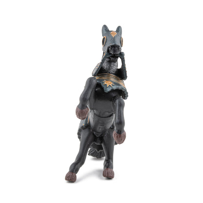 Figurine Cheval en armure noire