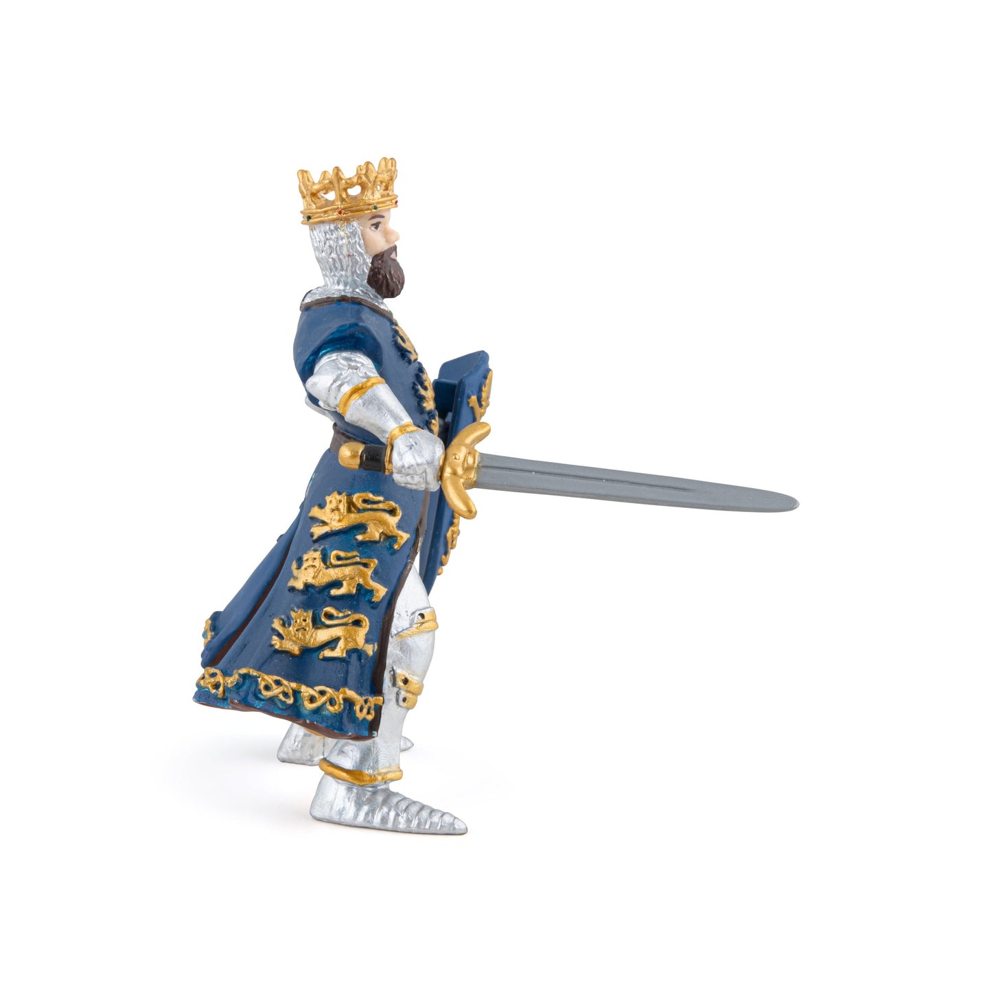 Figurine Roi Richard bleu Papo - personnage médiéval