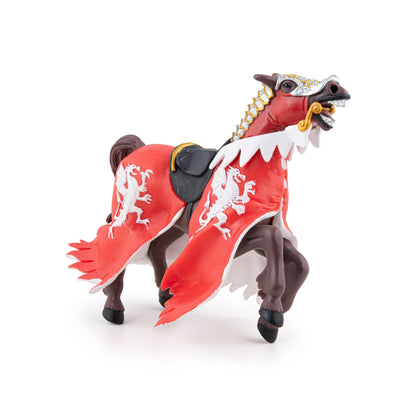 Figurine Cheval du roi au dragon rouge