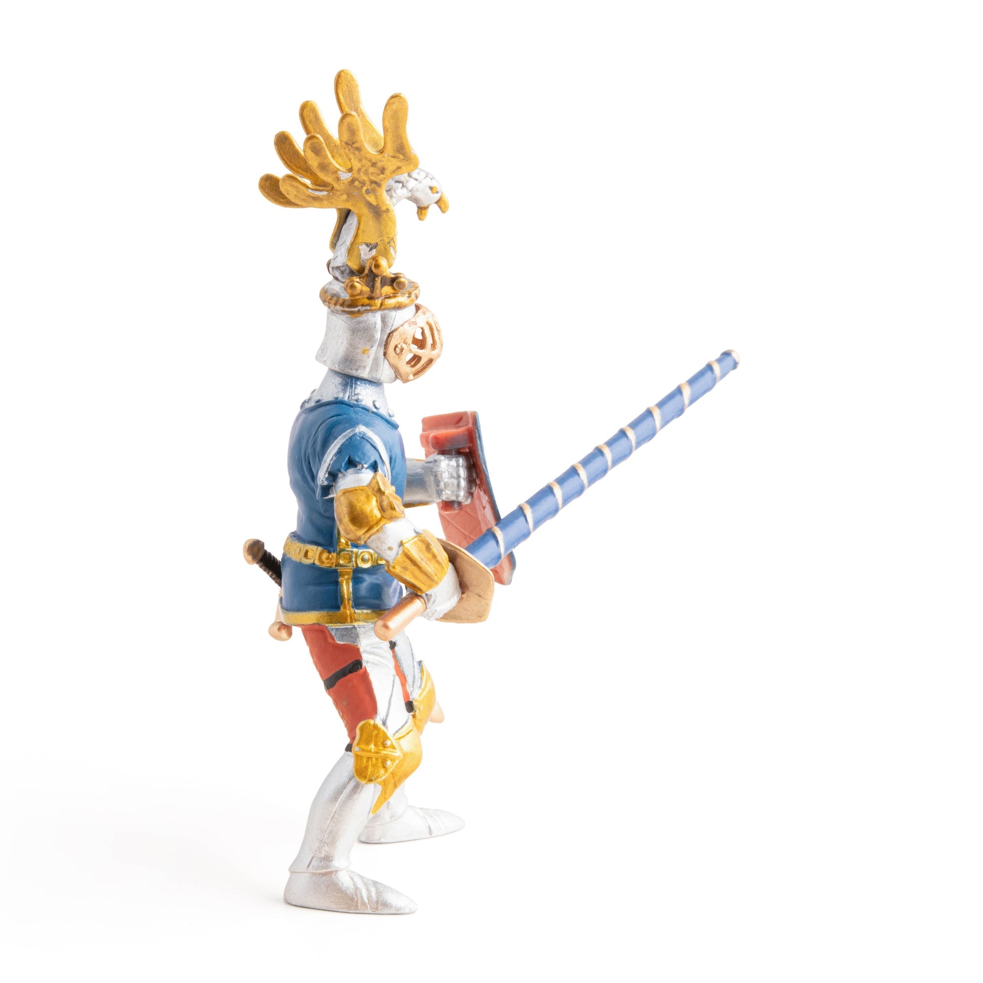 Figurine Chevalier bleu fleur de lys Papo - personnage médiéval