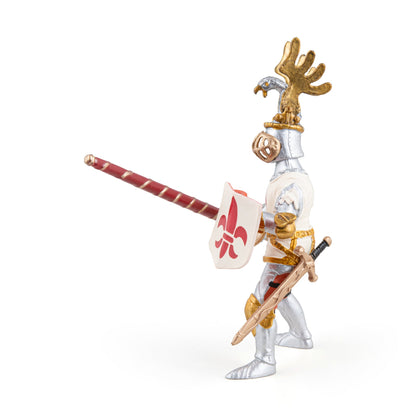 Figurine Chevalier blanc fleur de lys Papo - personnage médiéval
